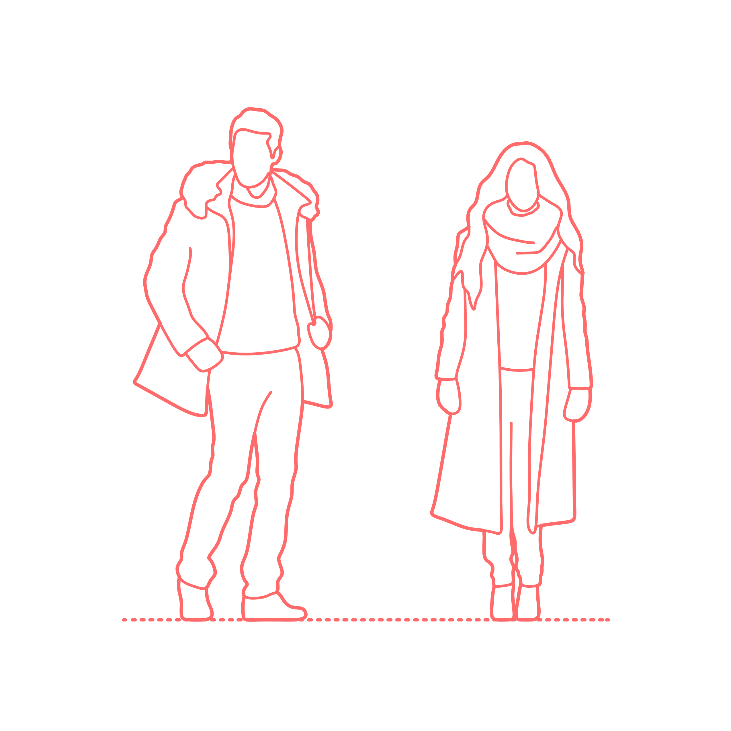 Humans Uses Functions Winter Attire Outline Svg File Free Vectors